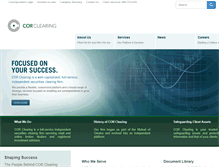 Tablet Screenshot of corclearing.com